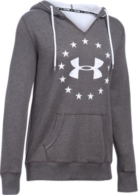 under armour women's freedom logo favorite fleece hoodie