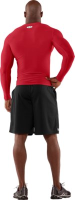 red long sleeve under armour shirt