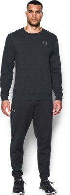 ua women's hustle fleece crew