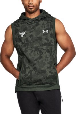 under armour project rock sleeveless hoodie