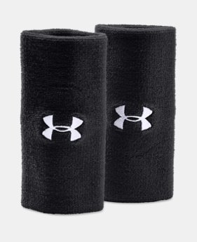 Best Seller 6" UA Performance Wristband 2-Pack 1 Color Available $8.99