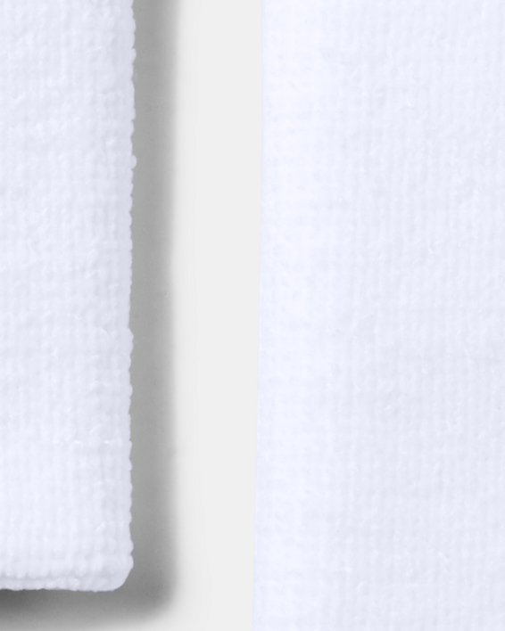 6인치 UA 퍼포먼스 손목밴드 2팩 in White image number 1