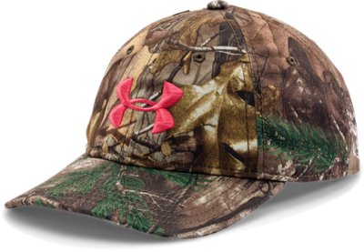 pink camo under armour hat