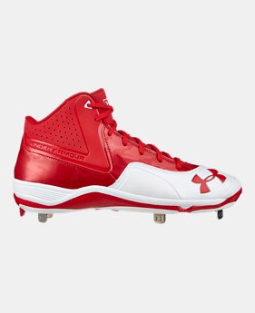 Men‘s UA Ignite Mid ST CC Baseball Cleats 1 Color $39.74