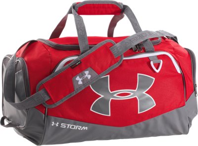 red under armour duffle bag