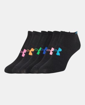 Women‘s UA Big Logo No-Show Socks – 6-Pack 1 Color $20