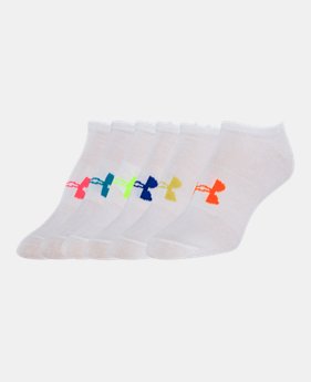 Women‘s UA Big Logo No-Show Socks – 6-Pack 1 Color $20