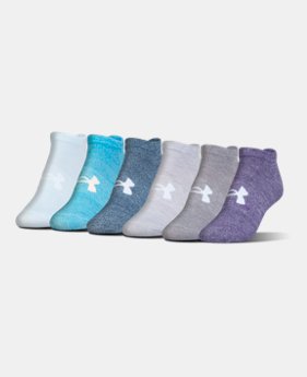 Women‘s UA Big Logo No-Show Socks – 6-Pack 1 Color $20