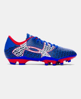 Boys' UA ClutchFitâ„¢ Force 2.0 FG Jr. Soccer Cleats 1 Color $25.49