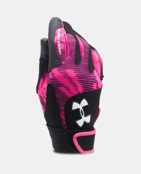 Girls' UA Radar III Fastpitch Batting Gloves 1 Color $11.24