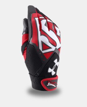 Boys’ Under Armour® Superman Clean-Up Batting Gloves 1 Color $20.24