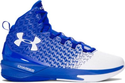 under armour blue and white shoes