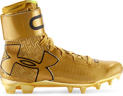 gold under armour highlight cleats