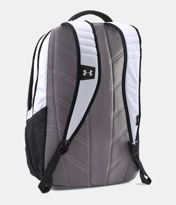UA Team Hustle Backpack, White,