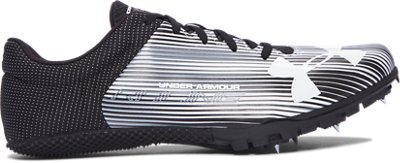 white sprint spikes