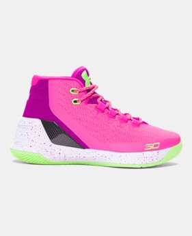 Boys' Grade School UA Curry 3 Basketball Shoes $65.24