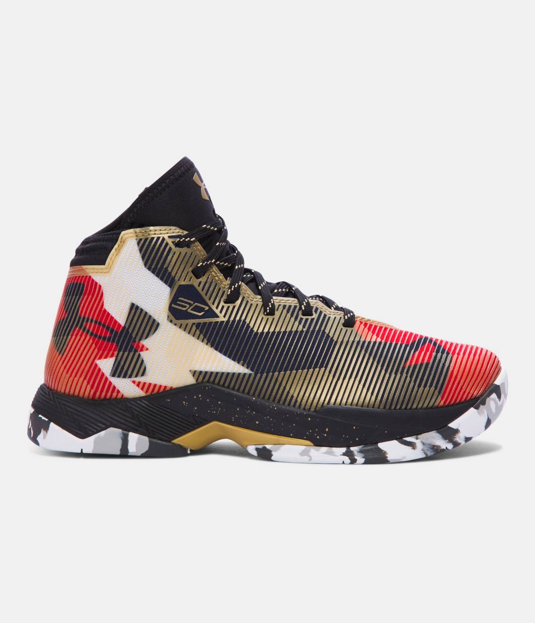 Kids39; Grade School UA Curry 2.5 Basketball Shoes, Heavy Metal, zoomed 