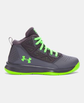 Boys‘ Pre-School UA Jet Mid Basketball Shoes 1 Color $54.99