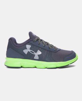 New Arrival Boys' Pre-School UA Speed Swift Grit Running Shoes 1 Color $49.99