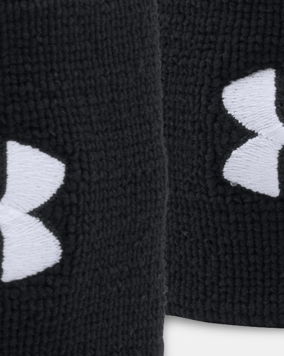 Under Armour wristbands Black and Blue (2) 2 packs