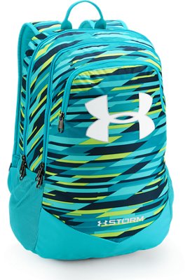 teal blue backpack