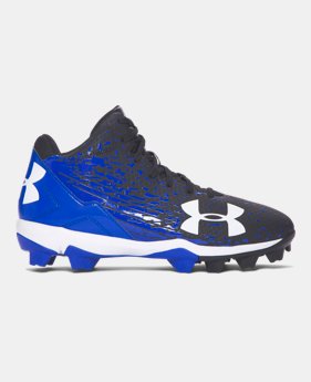 Boys' UA Leadoff Mid RM Jr. Baseball Cleats 2 Colors $21.74