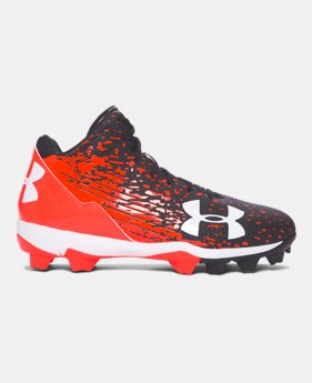 Best Seller Boys' UA Leadoff Mid RM Jr. Baseball Cleats $37.99