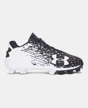 Best Seller Boys' UA Leadoff Low RM Jr. Baseball Cleats 4 Colors $32.99