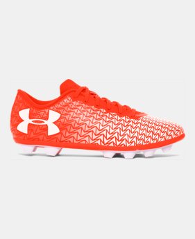 Boys' UA CF Force 3.0 FG Rubber Molded Jr. Soccer Cleats 1 Color $26.99