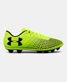 Boys' UA CF Force 3.0 FG Rubber Molded Jr. Soccer Cleats 2 Colors Available $26.24