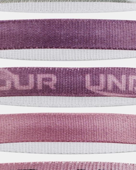 Under Armour Girls' Graphic Headbands - 6 Pack - Purple, OSFA