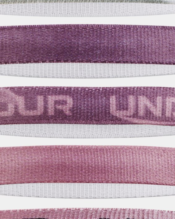 Girls' UA Graphic Headbands - 6 Pack in Purple image number 0
