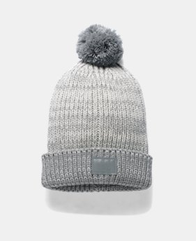 Girls' UA Shimmer Pom Beanie 1 Color Available $14.99