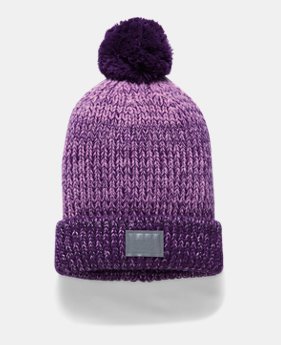 Girls' UA Shimmer Pom Beanie 3 Colors $29.99