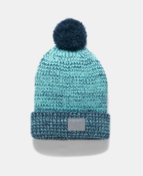 Girls' UA Shimmer Pom Beanie 1 Color $29.99