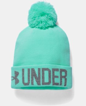 New Arrival Women's UA Graphic Pom Beanie 1 Color $24.99
