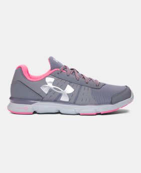 Best Seller Girls' Grade School UA Speed Swift Grit Running Shoes 1 Color $59.99