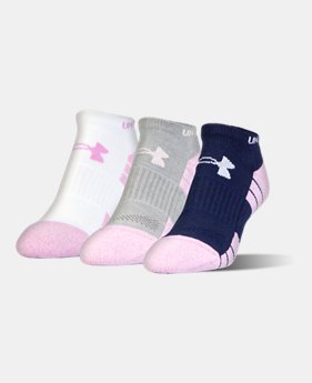 UA Elevated Performance No Show Socks – 3-Pack 1 Color Available $18