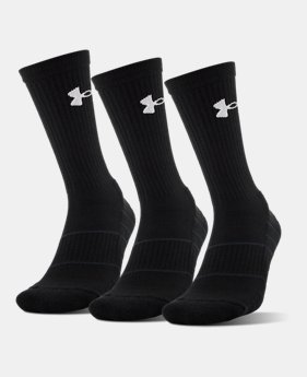 Best Seller UA Performance Crew Socks – 3-Pack 1 Color Available $20