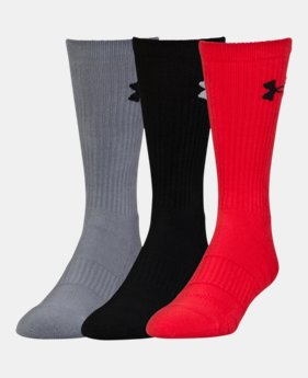 Best Seller UA Performance Crew Socks – 3-Pack 1 Color Available $20