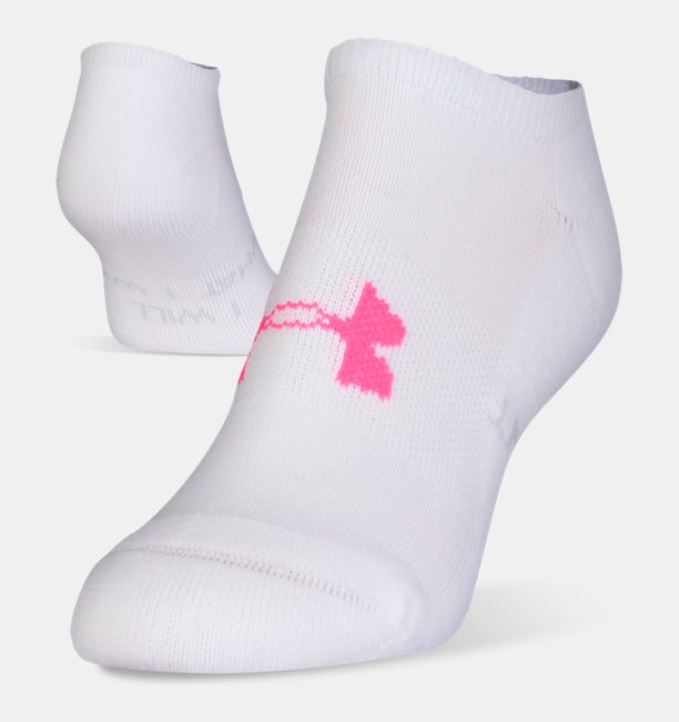 Women's UA Athletic SoLo Socks â 3-Pack, White, , White, Click to view full size
