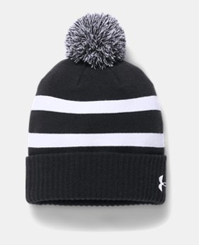 Men‘s UA Pom Beanie 2 Colors Available $34.99