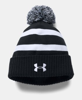 Boys' UA Pom Beanie 2 Colors Available $24.99