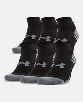 Men's UA Resistor III No Show Socks – 6-Pack 2 Colors Available $25.99