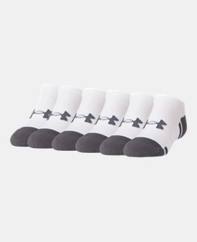 Best Seller Boys' UA Resistor III No Show Socks – 6-Pack 2 Colors Available $20.99 to $21