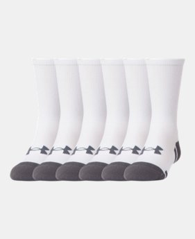 Best Seller Boys' UA Resistor III Crew Socks – 6-Pack 1 Color $21