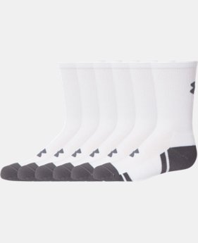 Boys' UA Resistor III Crew Socks – 6-Pack 1 Color $24.99