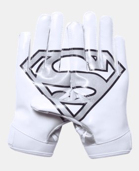 Boys' Under Armour® Alter Ego Superman F5 Football Gloves 1 Color $34.99