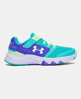 New to Outlet Girls' Pre-School UA Primed AC Running Shoes 1 Color $57.99