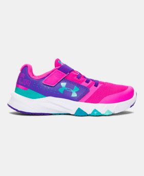 New to Outlet Girls' Pre-School UA Primed AC Running Shoes 1 Color $57.99